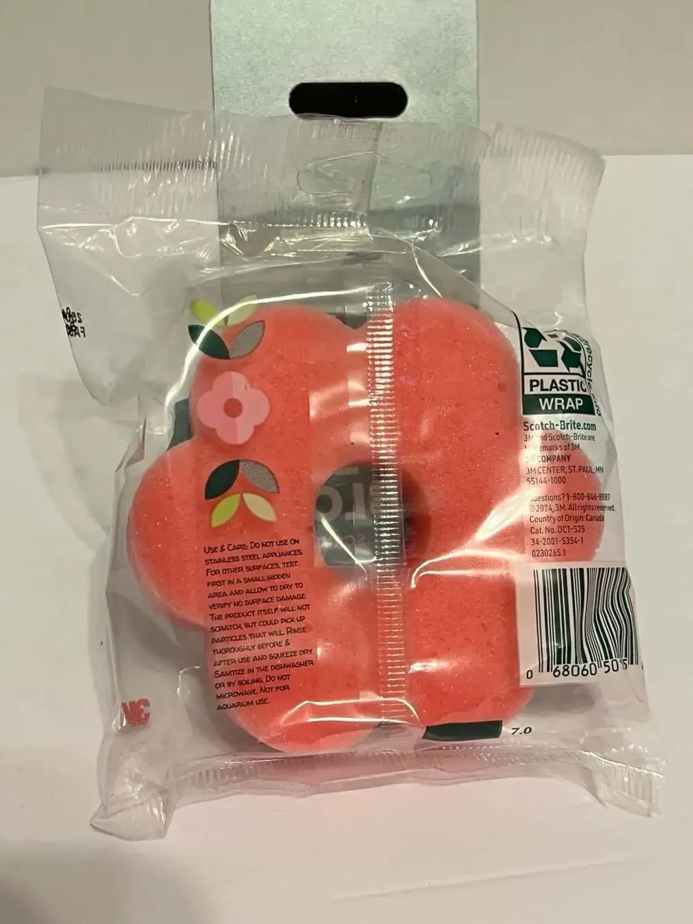 💥💥Scotch-Brite Brite Blooms Extra Gentle Bloom Shaped Scrub Sponge